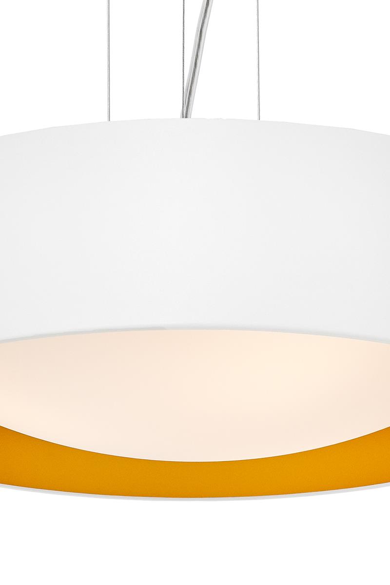 VERO pendant lamp white, 45 cm, gold interior