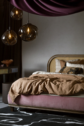 AVIA BLACK 3 smoky three-point pendant lamp