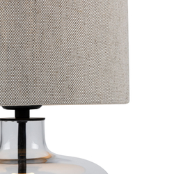 LORA table lamp flax, transparent base