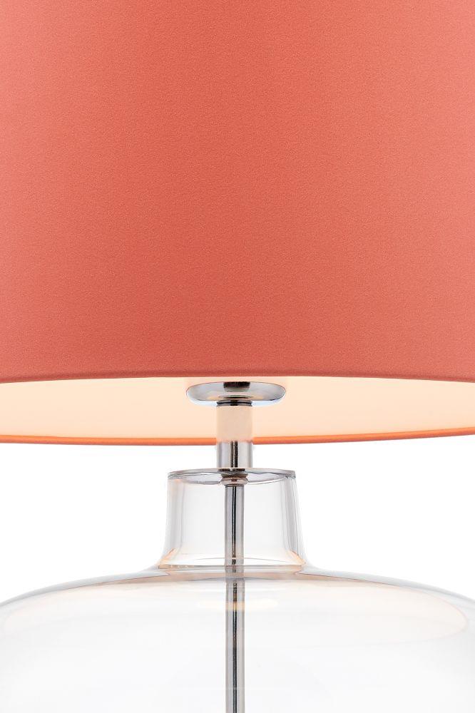 SAWA table lamp coral, transparent base