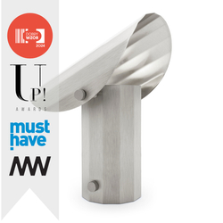 Настільна лампа APOLIN 30 см, матова сталь