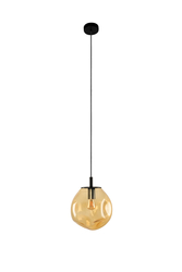 AVIA BLACK S pendant lamp amber 25 cm