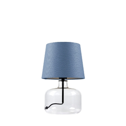 GAJA table lamp blue, transparent base