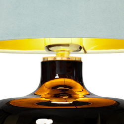 LORA table lamp mint, black base