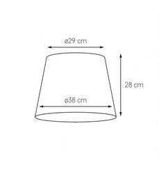 Abażur do lampy stojącej welurowy 38 cm, różowy