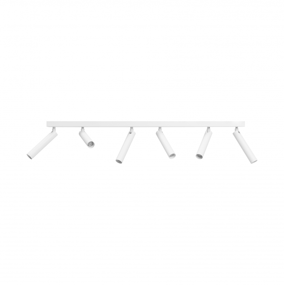 ROLL 6 six-point ceiling lamp white