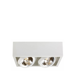 CUBE II two-point ceiling spotlight white