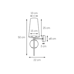 Wall lamp COCO black