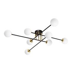 Lampa sufitowa ASTRA 8 czarna