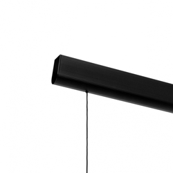 LINEA DIM linear pendant lamp black, with dimmer