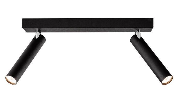 Lampa ścienna LED ROLL 2 czarna, Kaspa