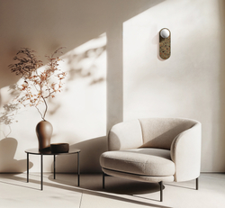 Oval wall lamp LEGRA IP44, sage