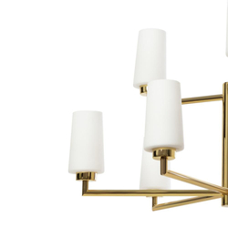 GRANDE gold nine-arm chandelier