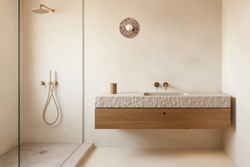 Круглий настінний світильник LEGRA IP44, кремовий