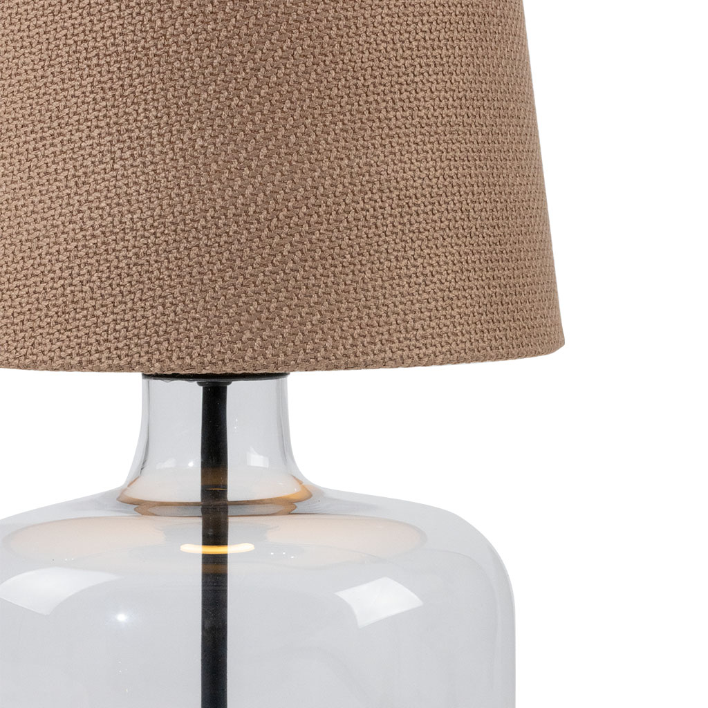 GAJA table lamp latte, transparent base