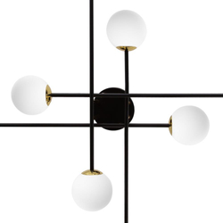 Lampa sufitowa ASTRA 8 czarna