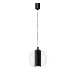 Lampa wisząca MERIDA BLACK M czarna, 30 cm