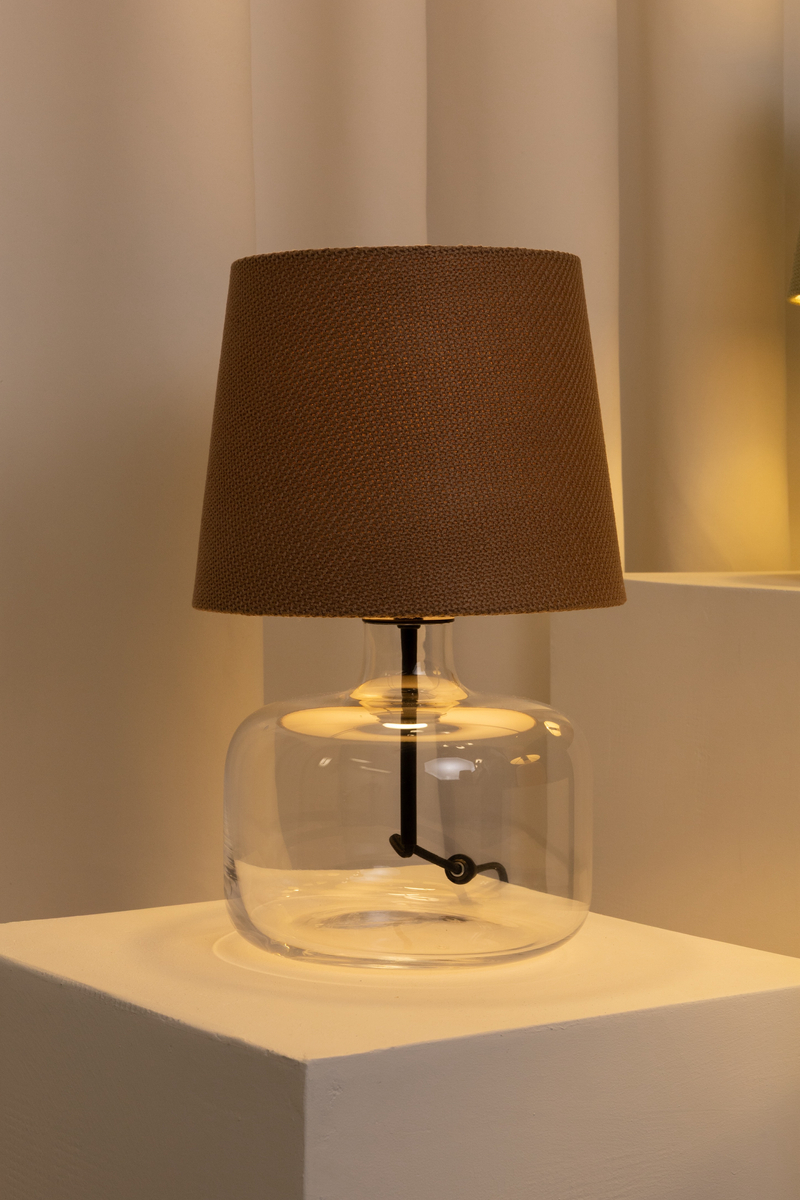 GAJA table lamp latte, transparent base