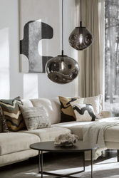 Lampa wisząca AVIA BLACK L przydymiona, 40 cm