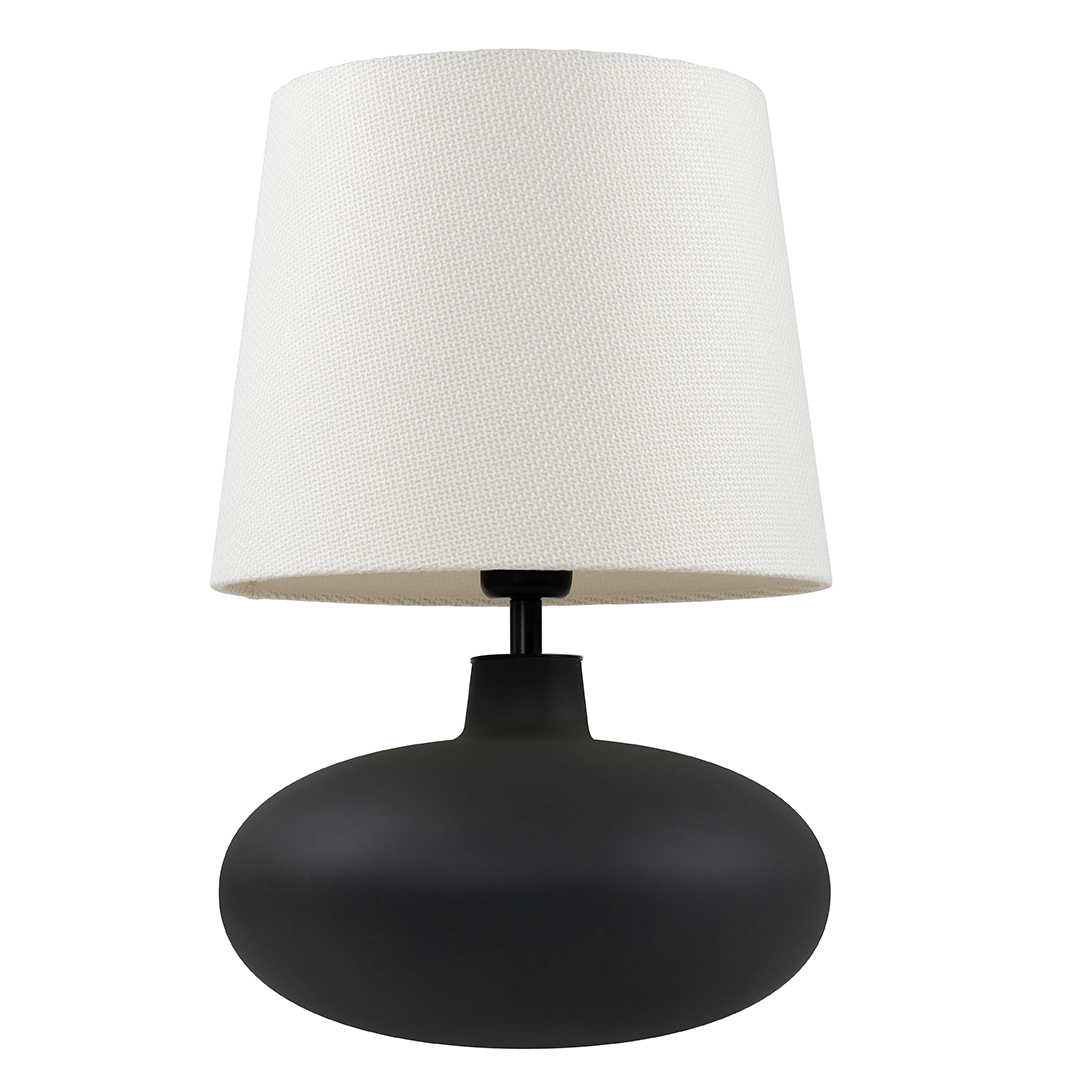 SAWA table lamp creamy,  graphite base