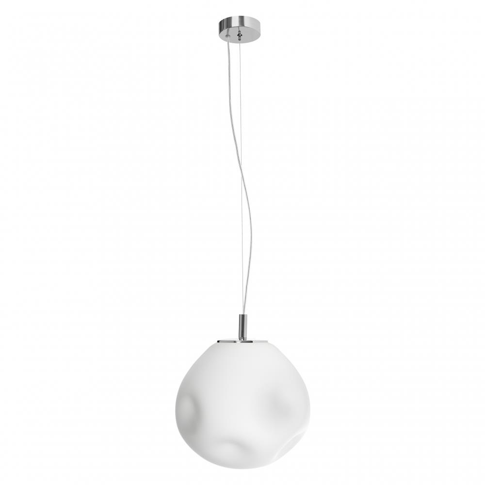 CLOE M chrome pendant lamp, 30 cm