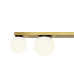 GIGI brass four-point ceiling lamp, 75 cm
