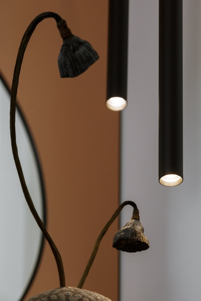 ROLL 2 two-point pendant lamp black