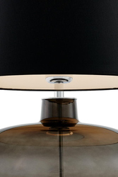 SAWA table lamp black, smoky base