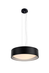VERO pendant lamp black, 45 cm, silver interior