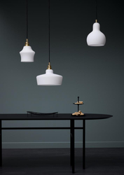 LONGIS WHITE II pendant lamp silver finish