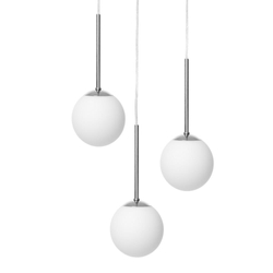 Lampa wisząca trzypunktowa LAMIA 3 chrom, na plafonie