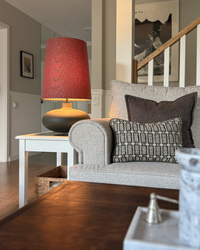 Настільна лампа SAWA сіра, графітова основа