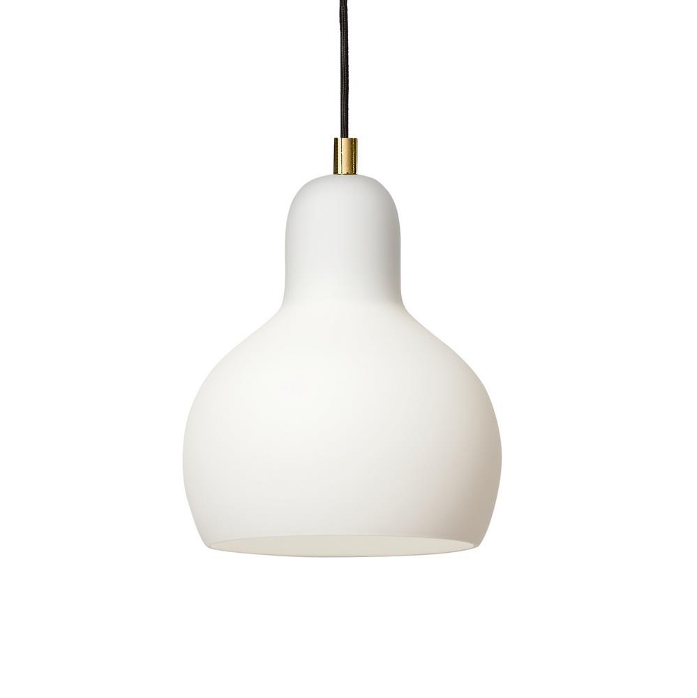 LONGIS WHITE I gold finish pendant lamp