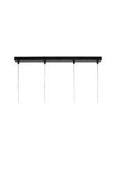 Lampa wisząca LED ROLL LAMPA WISZĄCA 4 czarna, Kaspa