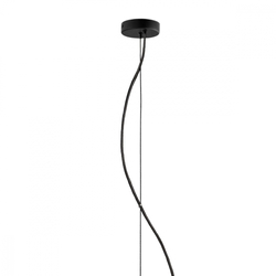 STILLA 1 pendant lamp, black finish