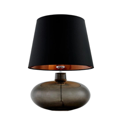 SAWA table lamp black with copper, smoky base