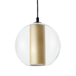MERIDA BLACK L champagne pendant lamp, 35 cm