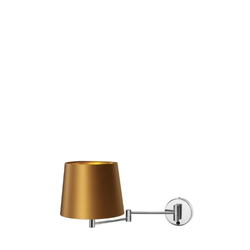 MOVE wall lamp old gold, silver finish, cantilevered