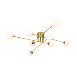 Lampa sufitowa ASTRA 8 złota