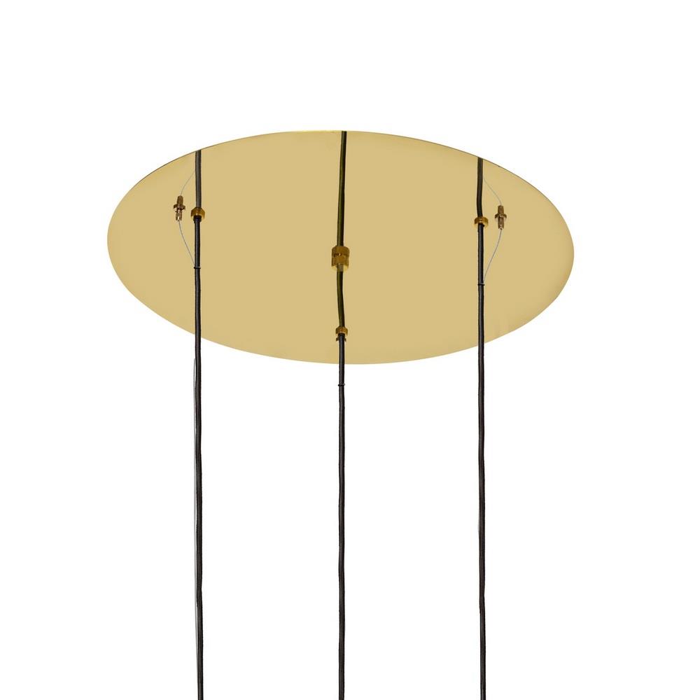 CLOE 3 gold three-point pendant lamp