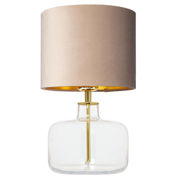LORA table lamp beige, transparent base