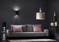 Lampa wisząca ZOE S brązowa, 20 cm