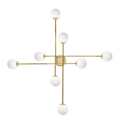Lampa sufitowa ASTRA 8 złota