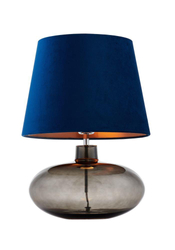 Lampa stołowa szklana SAWA VELVET KASPA granatowa, Kaspa