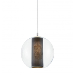 MERIDA L black pendant lamp, 35 cm