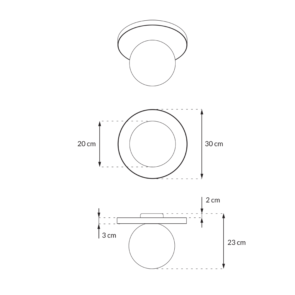 Round wall lamp LEGRA IP44, terracotta