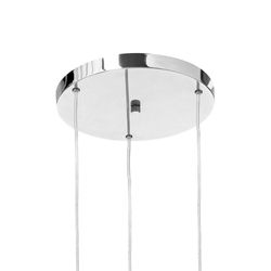 Lampa wisząca trzypunktowa LAMIA 3 chrom, na plafonie