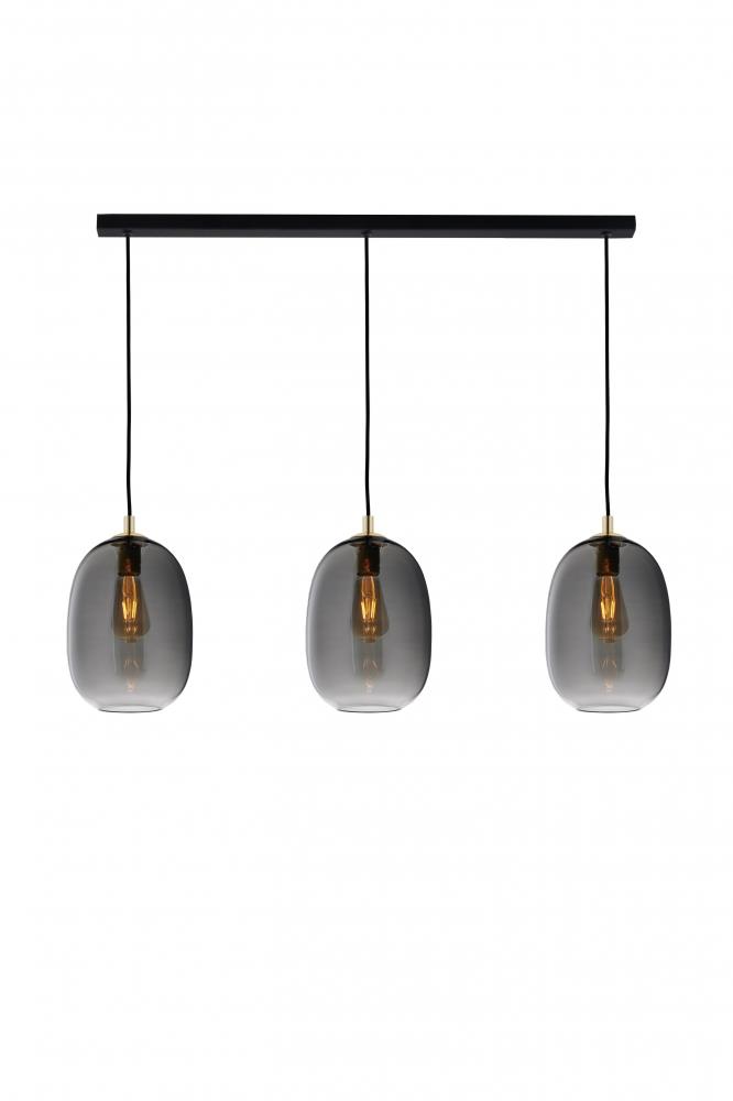 ONYX 3 three-point pendant lamp on a bar