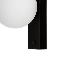 Wall lamp GIGI black, with switch