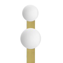 GIGI brass two-point wall lamp, 60 cm, with switch